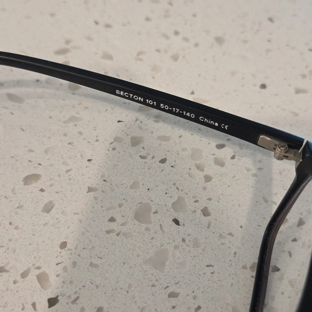 Warby Parker Becton 101 Matte Black